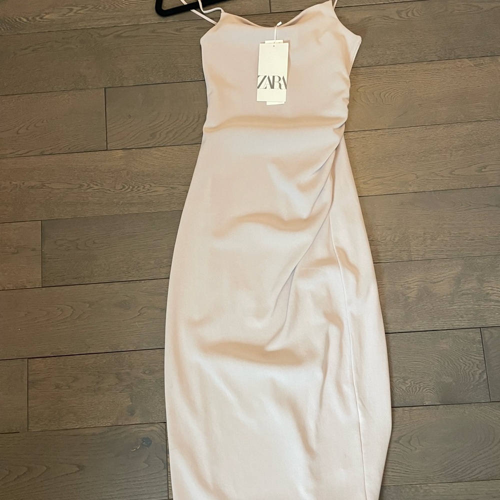 Zara Elegant Beige Dress